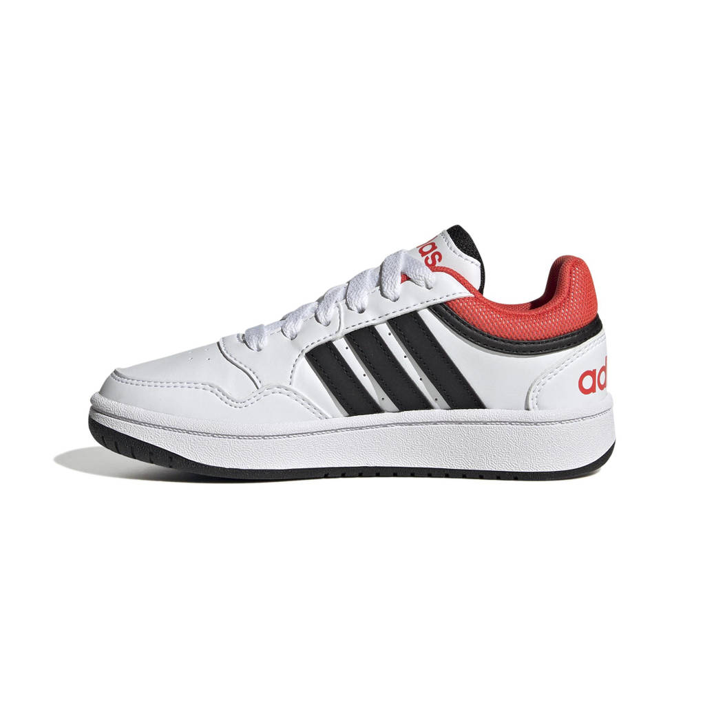 adidas Hoops 3.0 sneakers wit/zwart/rood