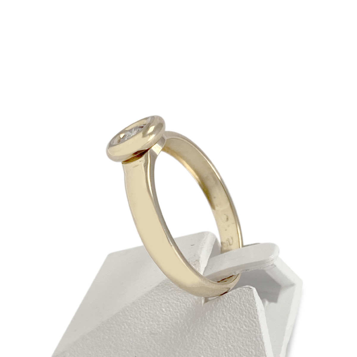 Bague d'occasion or 750 jaune diamant