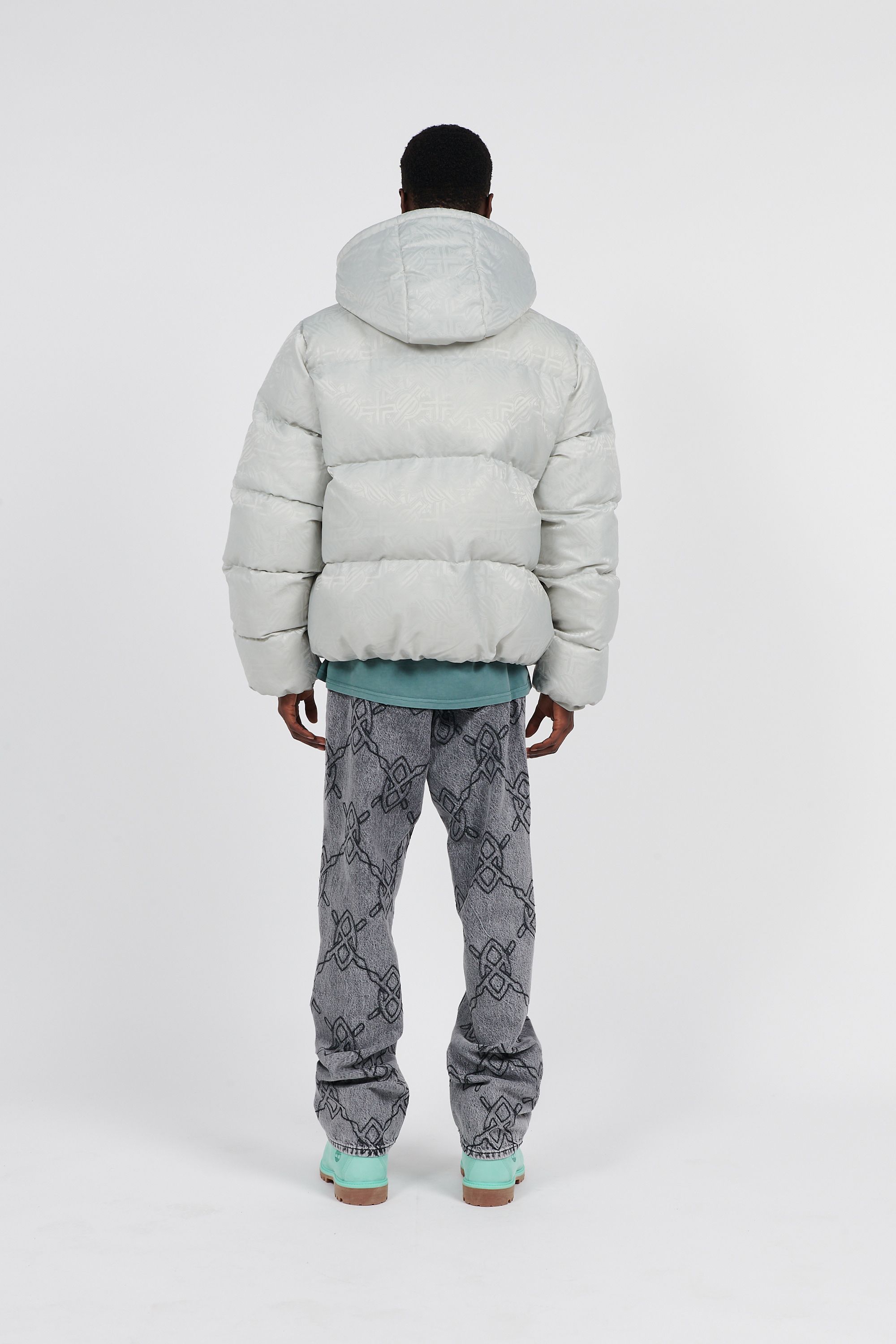 Daily Paper Doudoune ruzna puffer jacket Gris