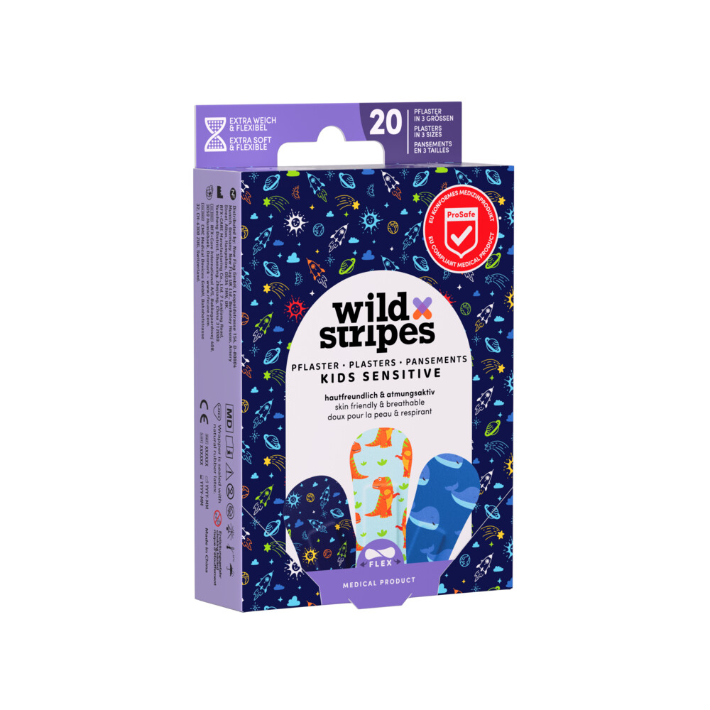 Wild Stripes Pleisters Kids Sensitive Space20 stuks