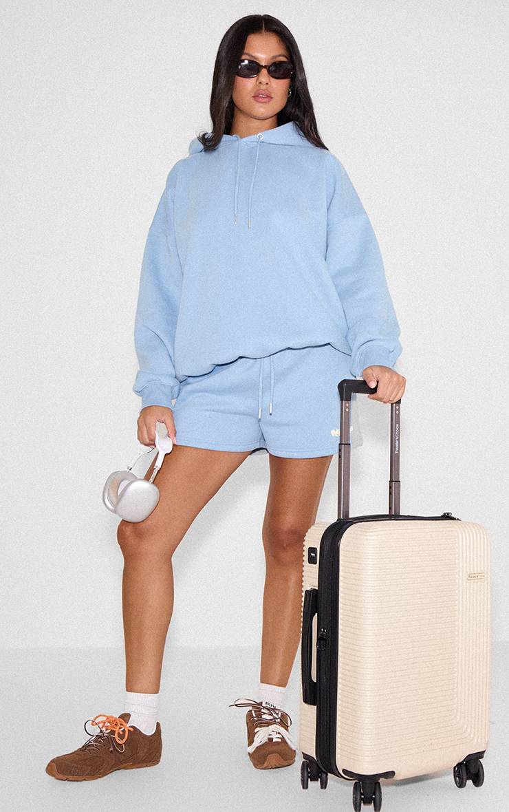 Bleu Layette Sweat À Casynthétiqueche Oversize Plt Studio Avec Impression Bouffante