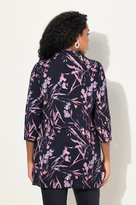 Sweatshirt, Oversized, Stehkragen, 3/4-Arm
