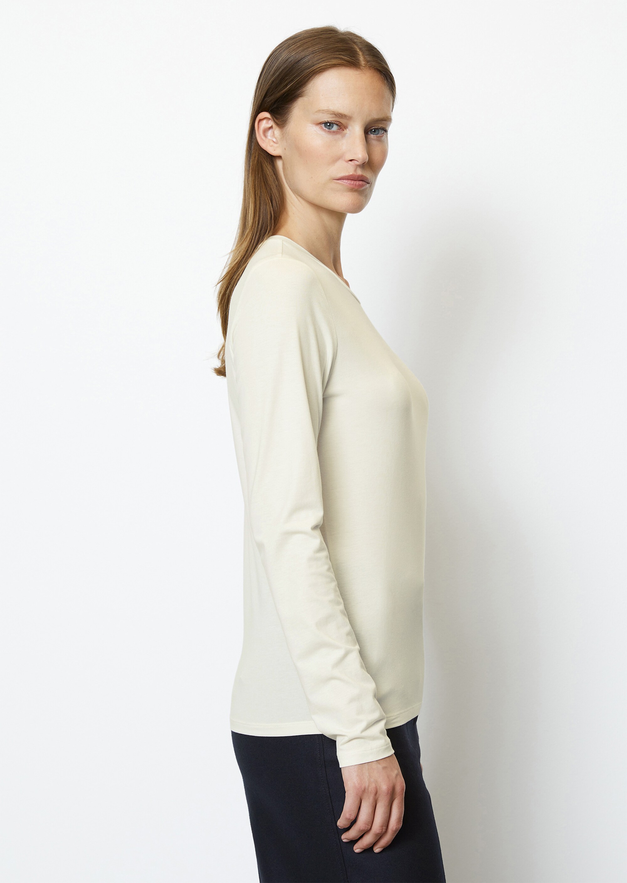 Longsleeve regular aus OCS Blended TENCEL™ Modal