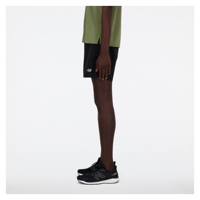 Short 2-en-1 New Balance Sport Essentials 5in Noir Homme