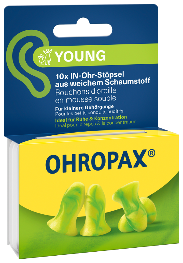 OHROPAX Ohrstöpsel<br>10 Stück, Box, Young Soft