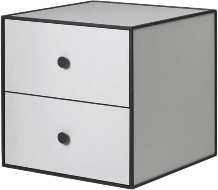 Audo Copenhagen Frame 35 med 2 skuffer - Lysegrå Light grey