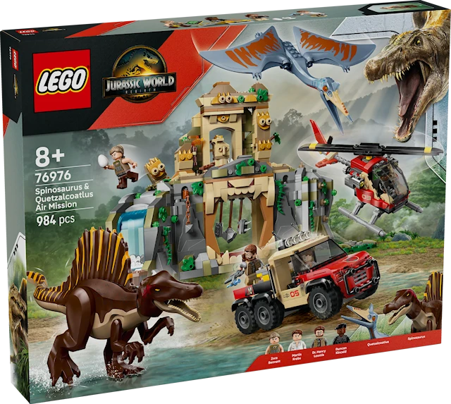 Helikopteroppdrag med spinosaurus og quetzalcoatlus LEGO® Jurassic World (76976)