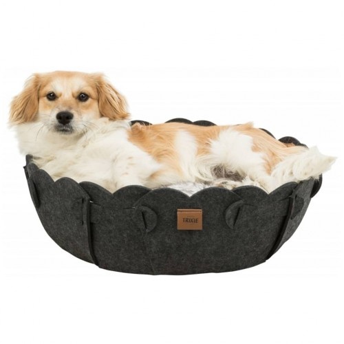 Cama preta para animais de estimação
