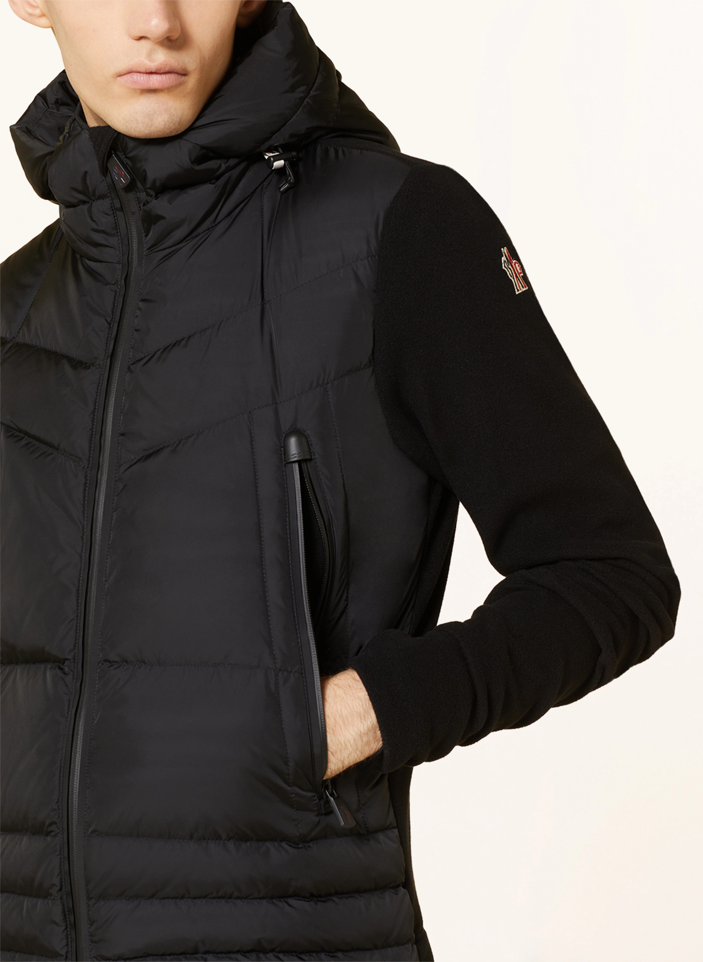 MONCLER GRENOBLE Daunenjacke im Materialmix