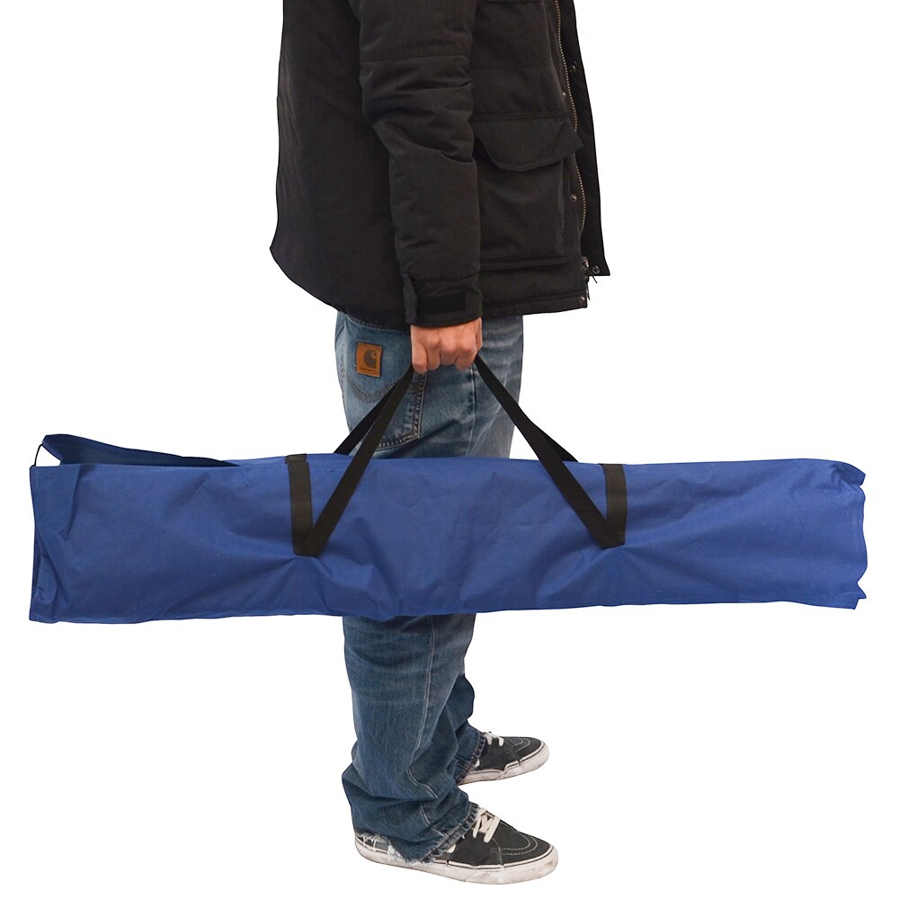 Faltbarer Verkaufsstand mit höhenverstellbarer Kleiderstange Metall Flohmarkt-Tisch ca.205x67cm Bla