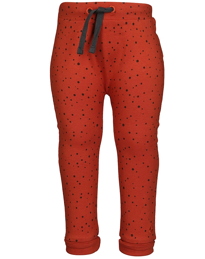 Jersey-Hose COMFORT BOBBY – DOTS in rostrot