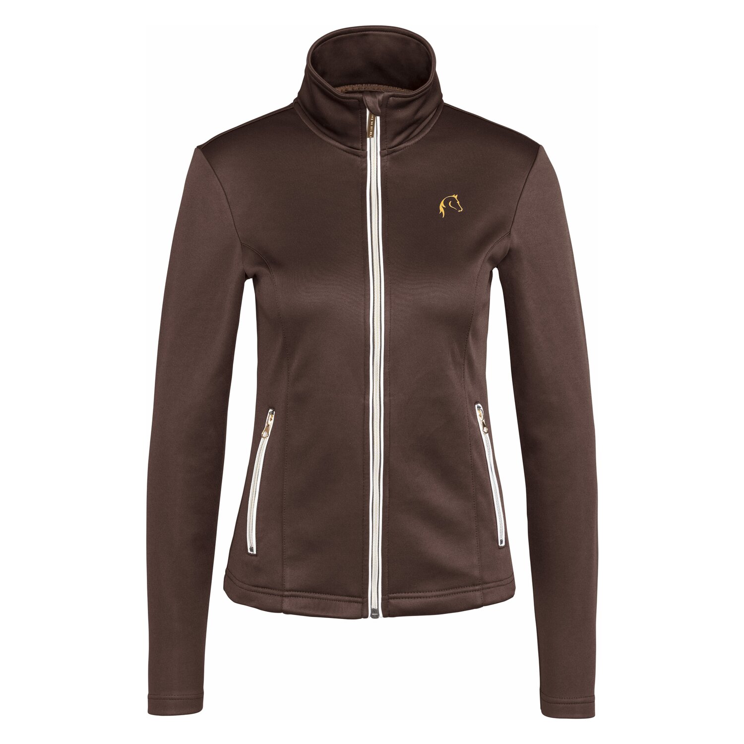 Cheval de Luxe Funktions-Fleecejacke Le Mans - chocolate