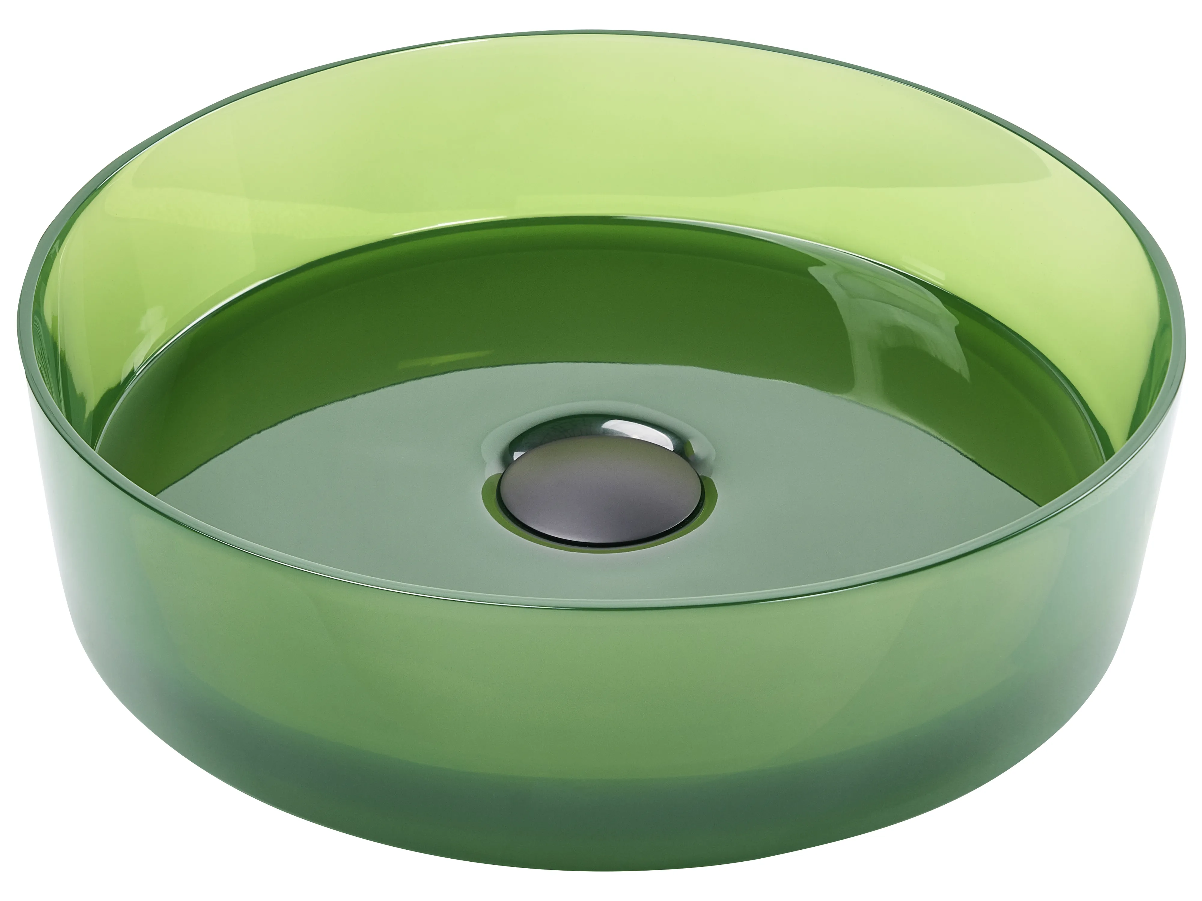 Wastafel voor aanrechtblad TOLOSA ⌀ 36 cm Solid surface Groen