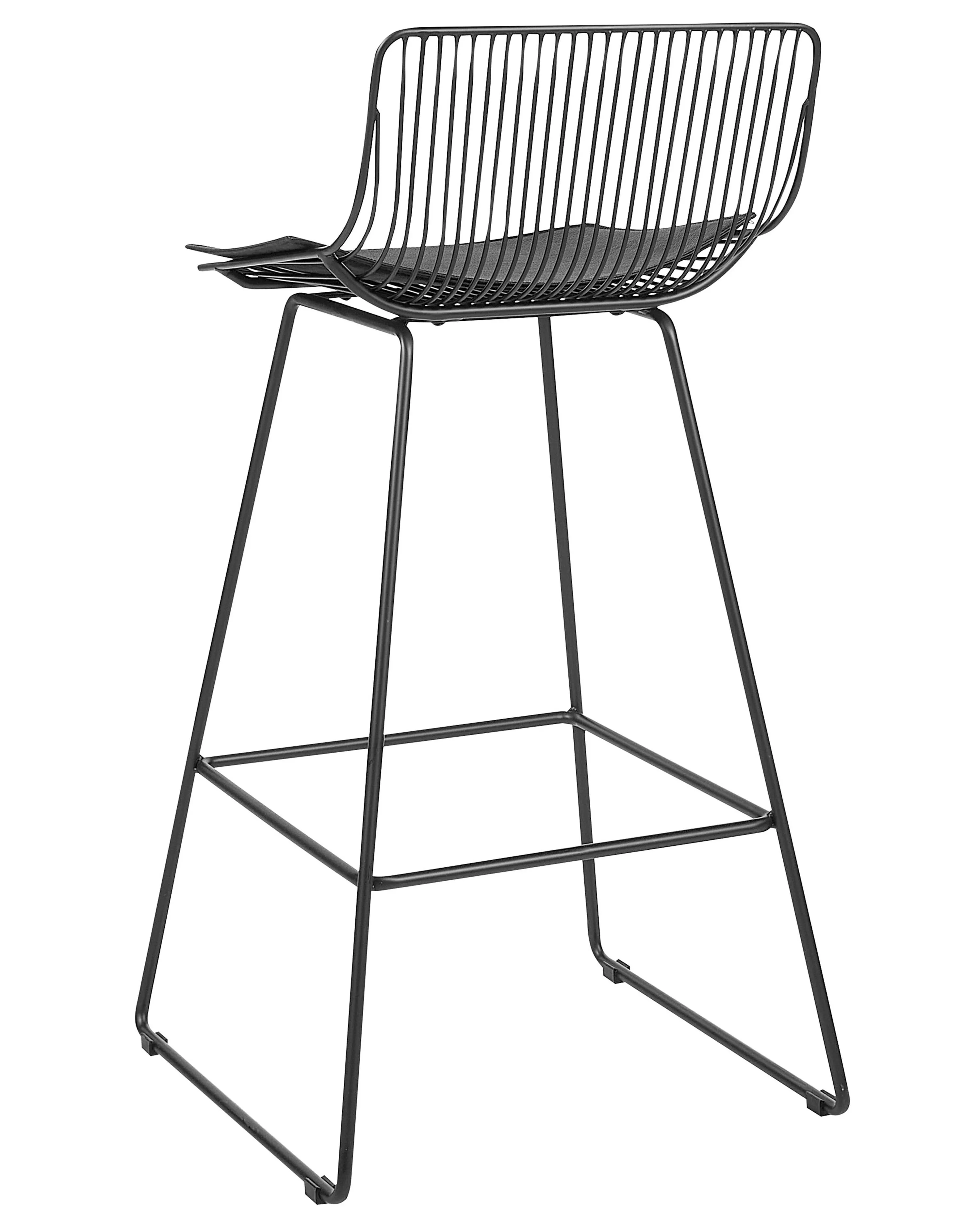 Set van 2 barstoelen FREDONIA Metaal Zwart