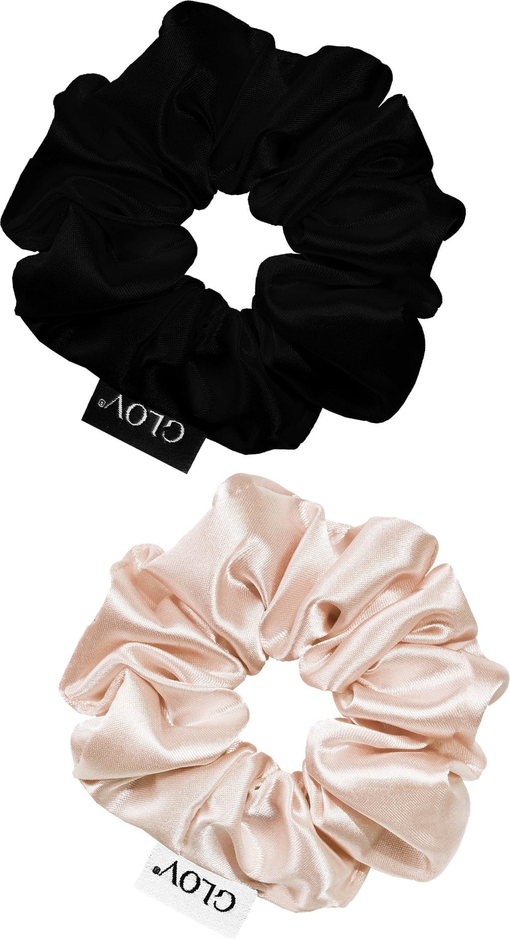 GLOV  Scrunchies 2 Pack S, Champagne/Black