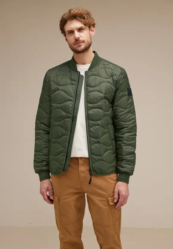 Blouson mit Eingriffstaschen - forest green