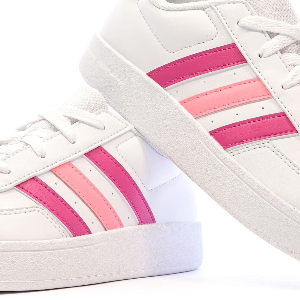 Adidas Baskets Blanches/Roses Fille Adidas Breaknet 2.0