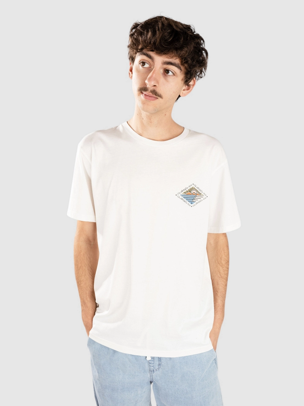 Quiksilver Evo Future Islands T-Shirt snow white