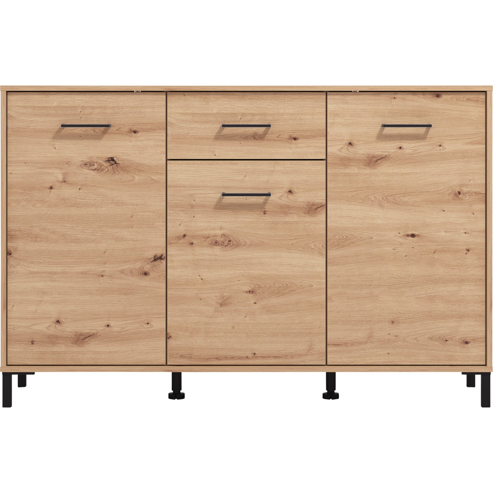 Kommode Vienna, Dekor Eiche Artisan, 138 x 90 x 40 cm