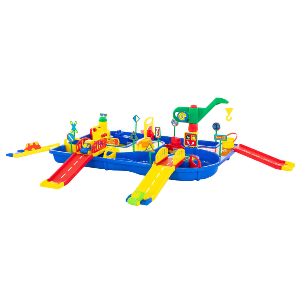 Polesie Wader 9-delige waterspeelset met hellingen, 152x92x35 cm