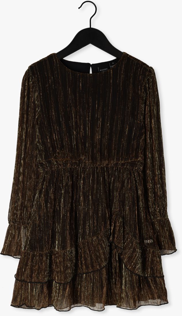 NIK & NIK gouden nik & nik mini jurk jill dress