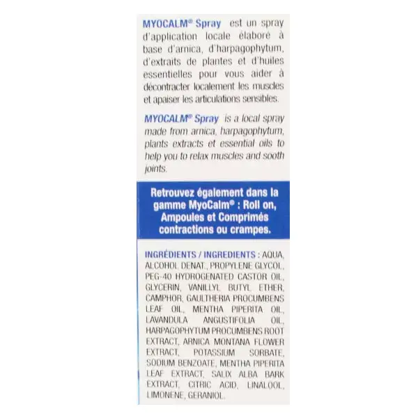 Spray Myocalm da 3C Pharma, 100ml