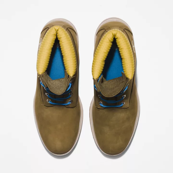 Bota Timberland Premium Masculina de 6 polegadas na cor Verde/Azul