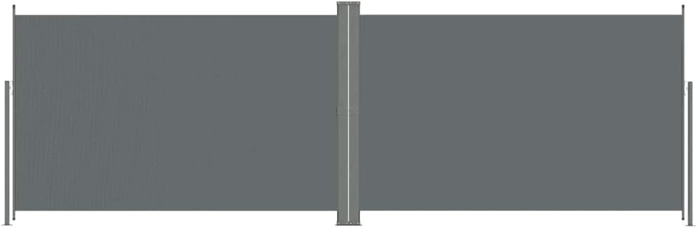 INLIFE Seitenmarkise Ausziehbar Anthrazit 220x600 cm