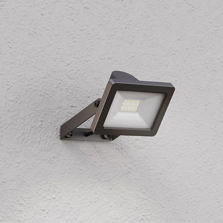Projecteur LED Lucan 1000lm 10W IP65 GoodHome noir