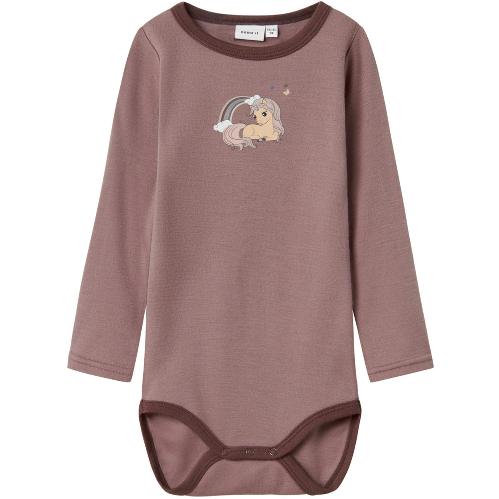 Køb Name It Antler Unicorn Nmfwillit Uld Ls Body