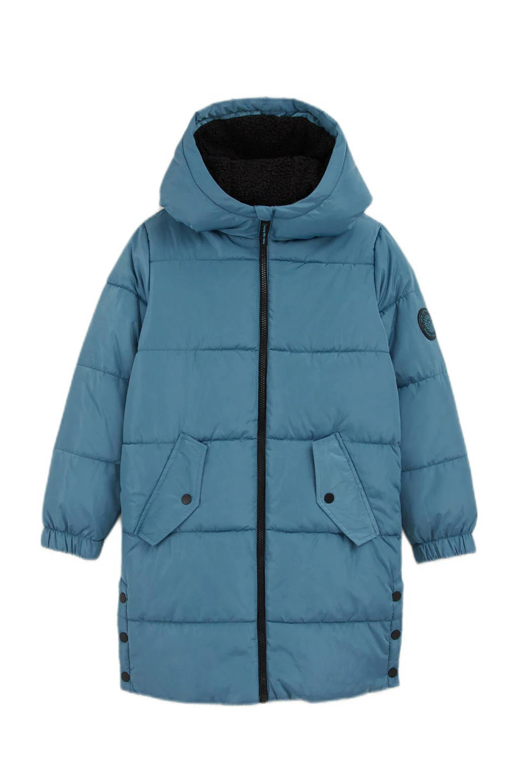 WE Fashion gewatteerde winterjas blauw