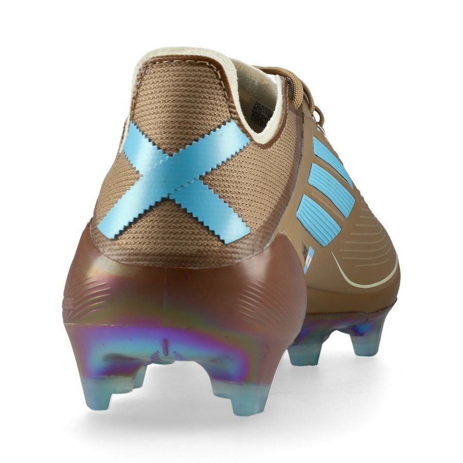 adidas F50 Messi X Bad Bunny Elite FG - Cardboard/Blanc/Turquoise ÉDITION LIMITÉE