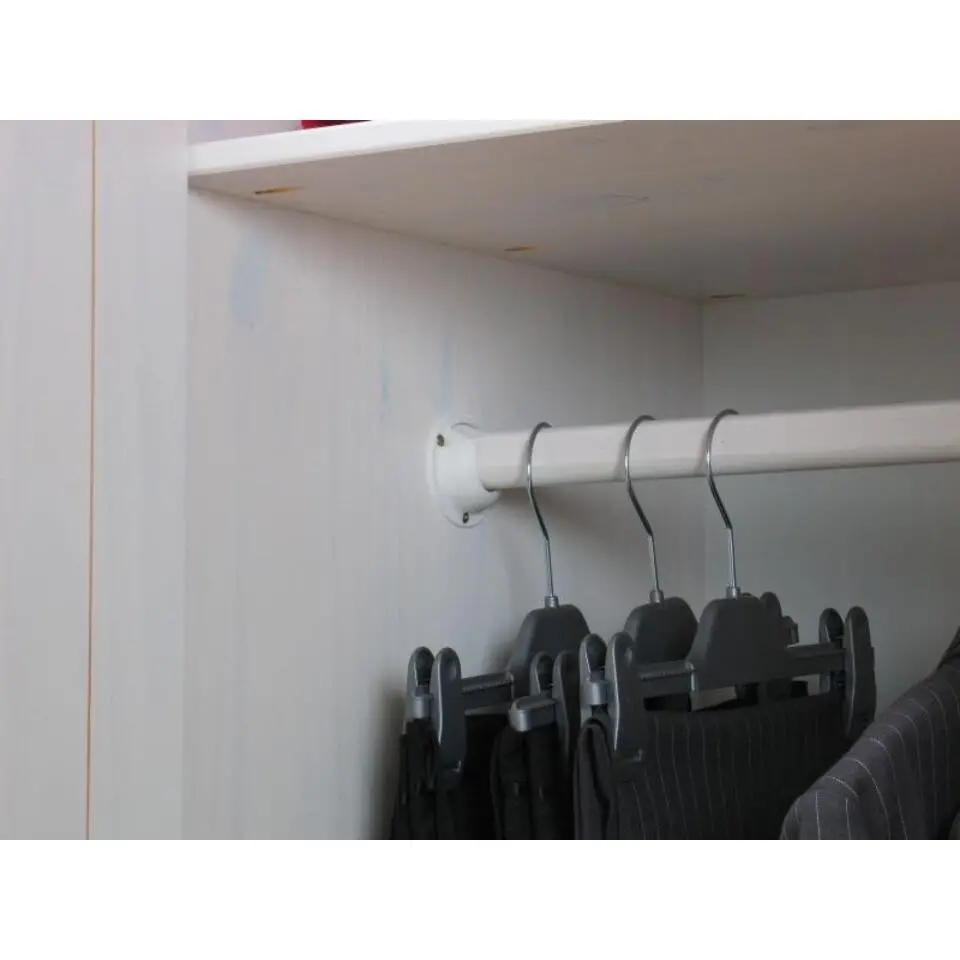 Hioshop 4deurs kast wit 2x2 Oslo kledingkast