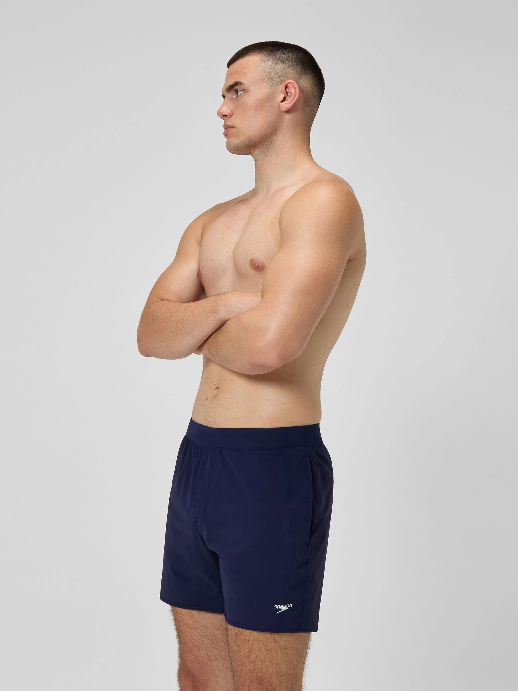 Speedo Mens Lookout Solid 16'' Swim Shorts