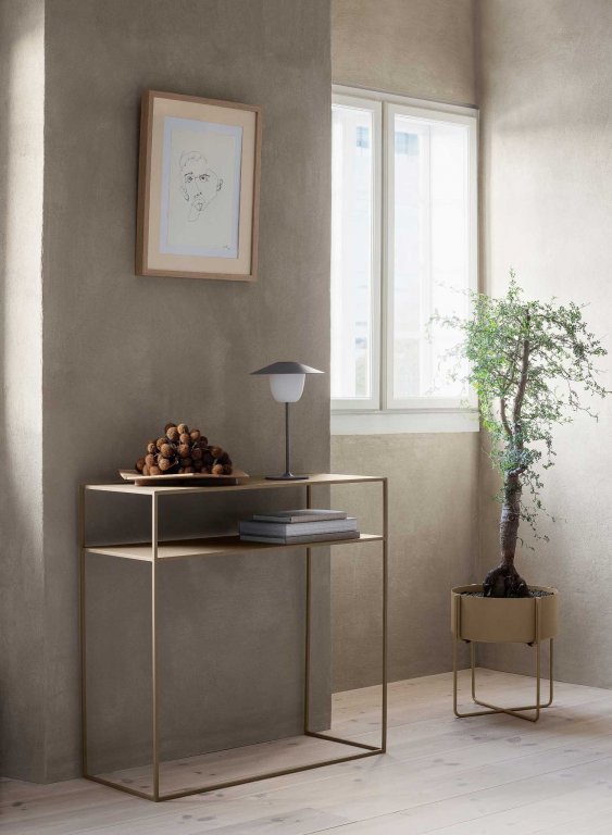 Blomus Kena bloempot large Ø39 steel gray