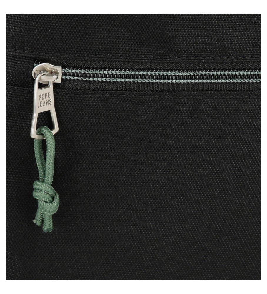 Mochila preta com cordão Pepe Jeans Davis