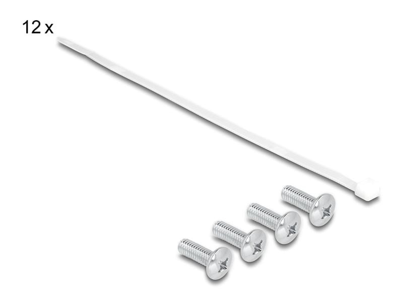 Delock Patchpanel Keystone 12 Port 1 HE 10