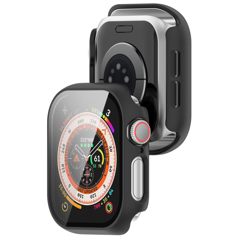 Apple Watch Series 11 / Series 10 (46 mm) Hardcase Bumper   Display Schutzfolie - Schwarz