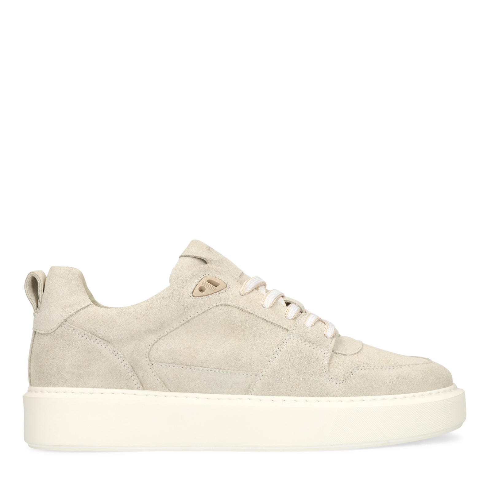 Licht grijze suède sneakers
