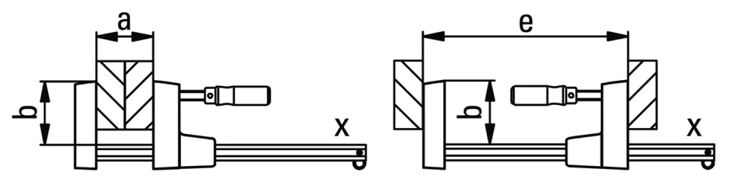 Bessey UK60 UniKlamp Lijmklem - 600 x 80mm
