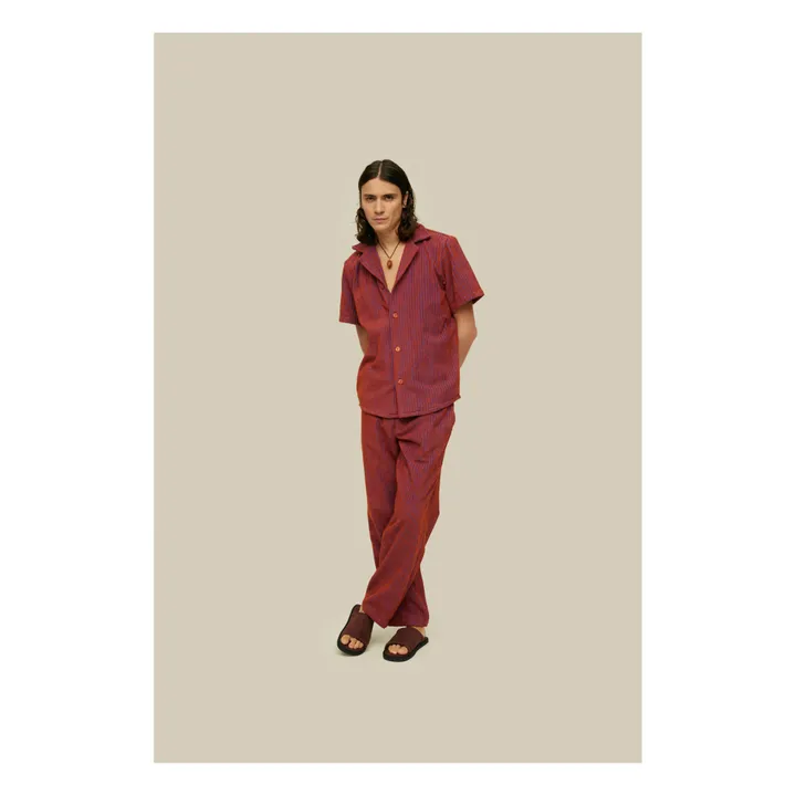 OAS Chemisette Deep Cut Terry | Rouge