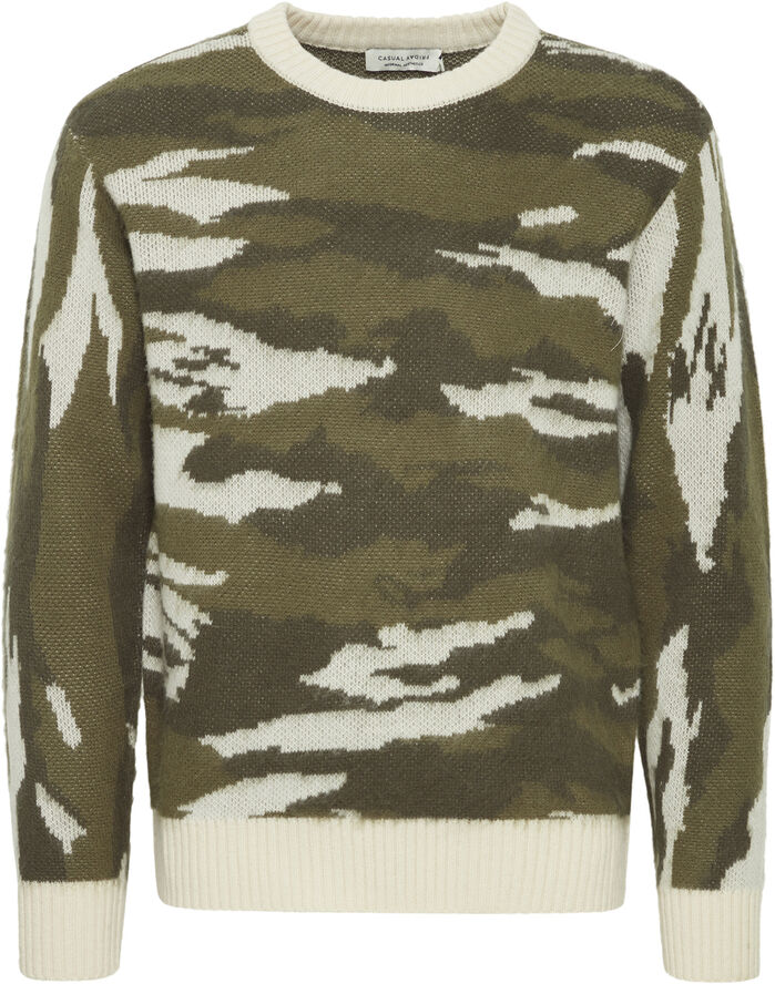 Casual Friday CFKLAES camo knit Deep depths