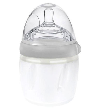 Haakaa Babyflasche - 160 ml - Silikon - Grau