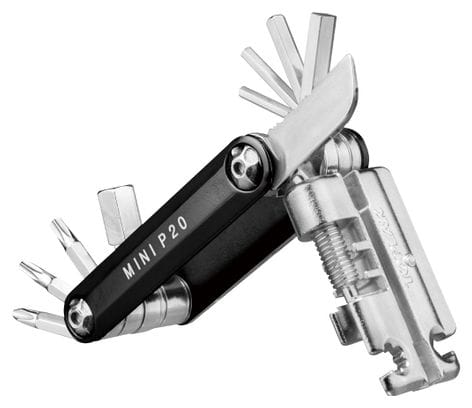 Multi-Outils Topeak Mini P20 Noir (20 Fonctions)