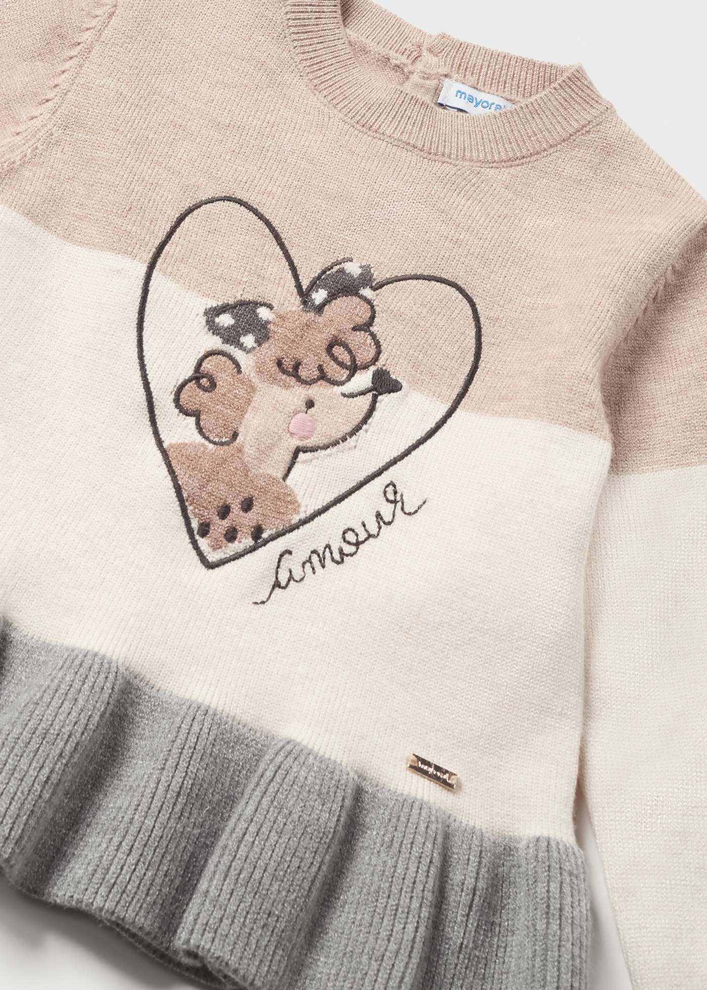 Conjunto de bebê de tricô de 2 peças