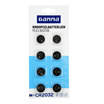 GAMMA Batterij Knoopcel 2032 8 stuks