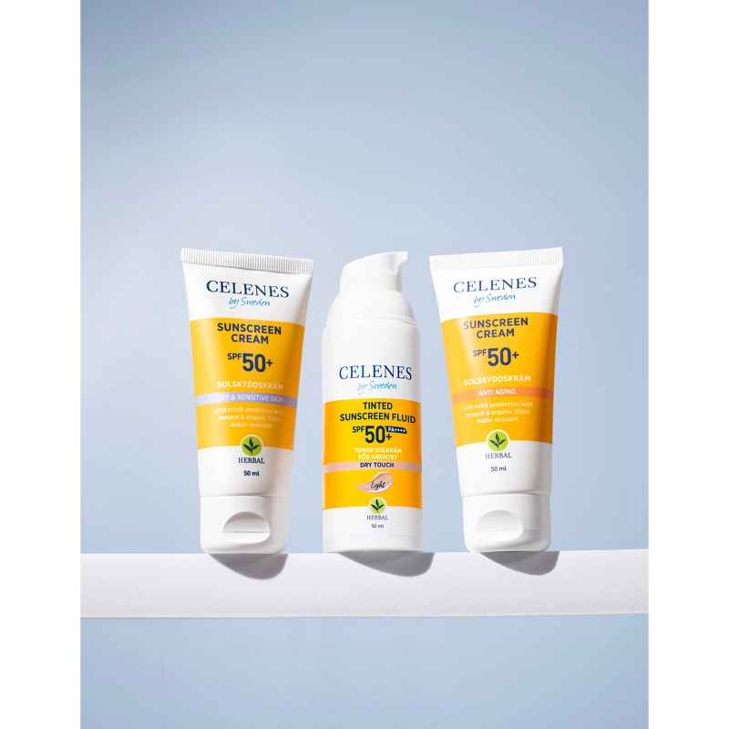 Celenes Herbal Sunscreen Face Cream Dry/Sensitive SPF 50 - 50 ml