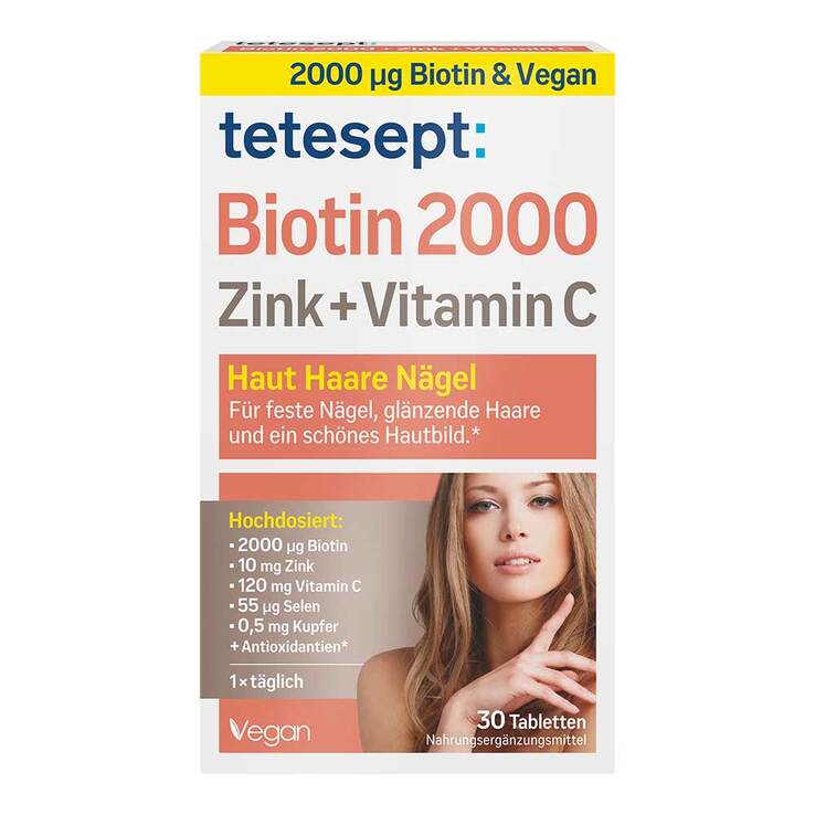 Tetesept Biotin 2000 Filmtabletten, 30 St