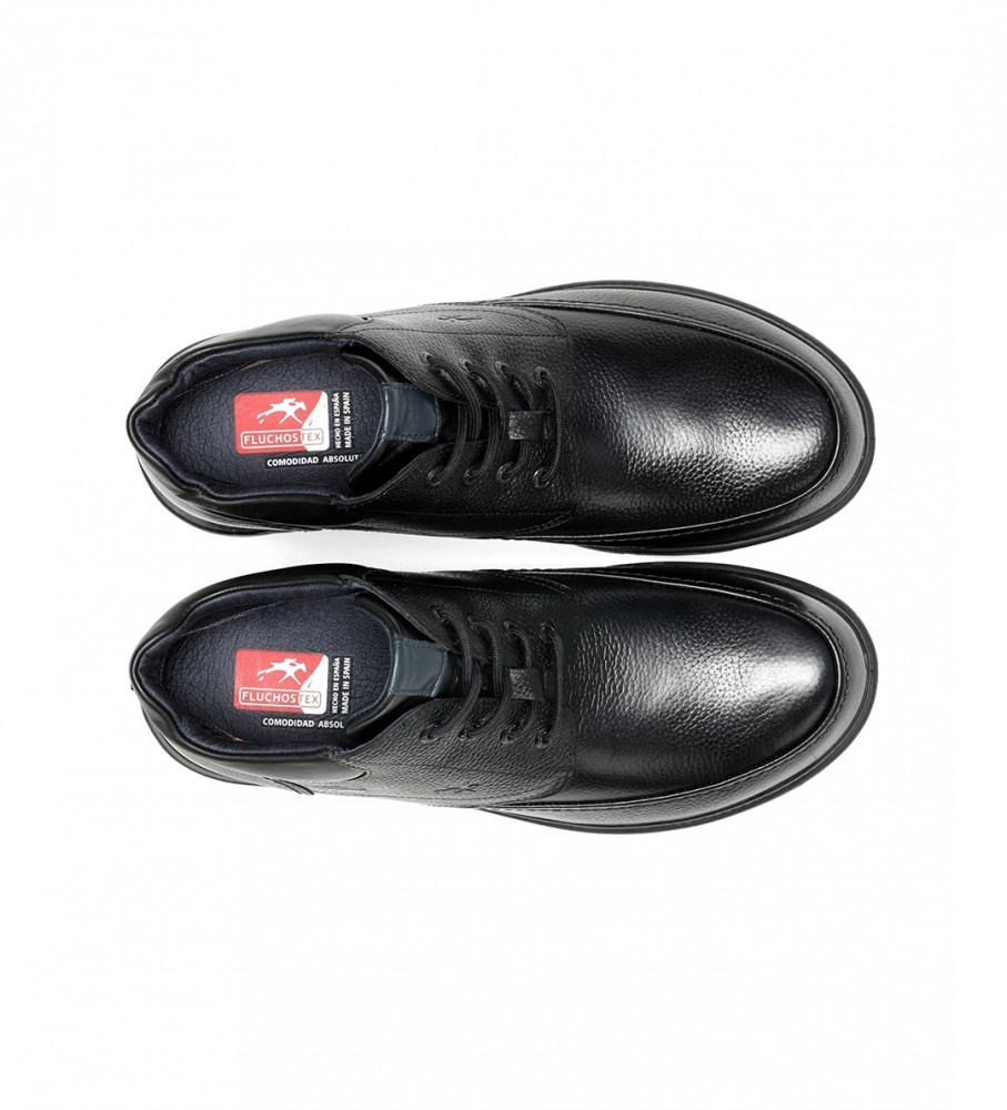 Botas de tornozelo Fluchos Denver em couro preto