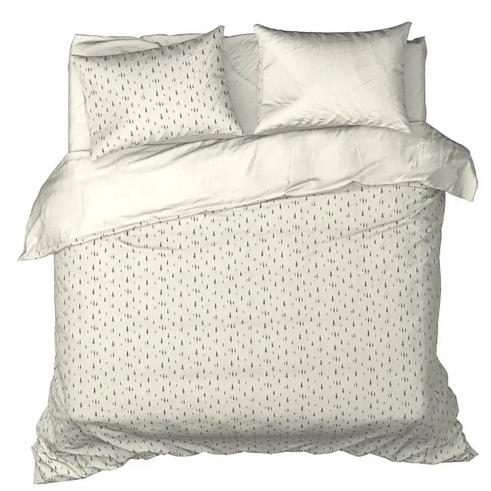 De Witte Lietaer Dekbedovertrek Dentree Soft White - 200 x 200/220 cm - Flanel